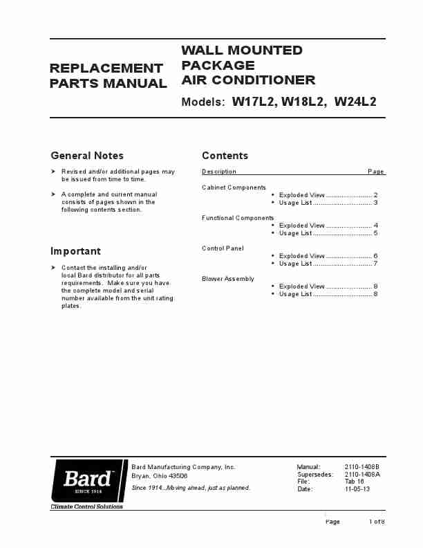 Bard Air Conditioner W17L2-page_pdf